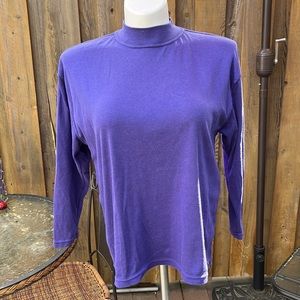 Purple mock turtleneck